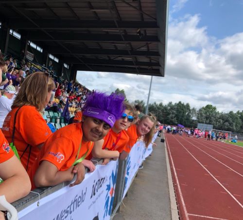 track spectators