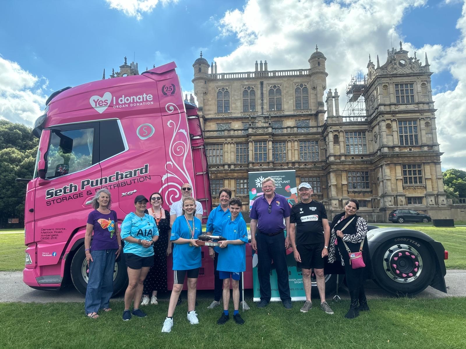 Baton relay at Wollaton Hall
