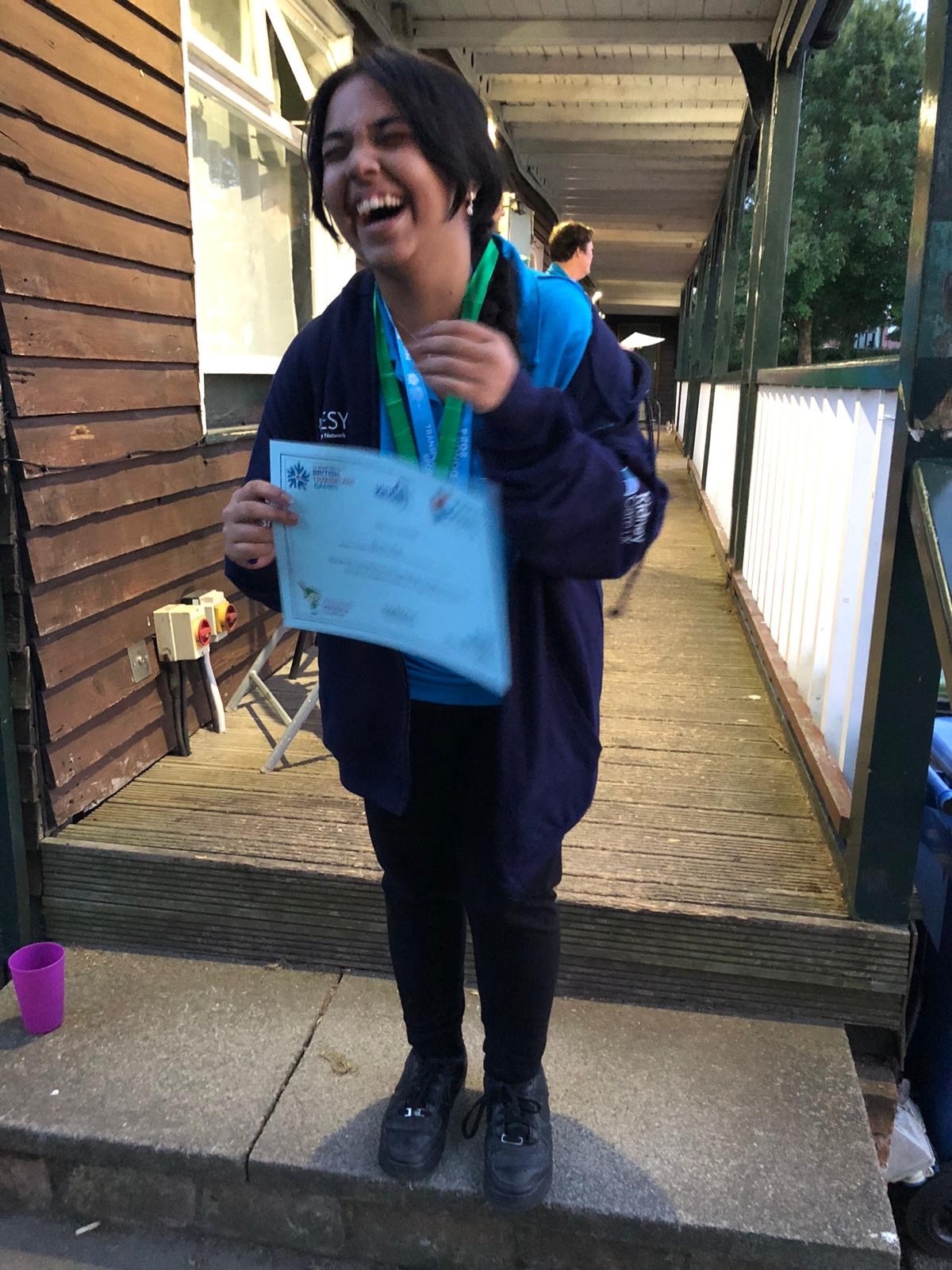 Team certificate A laughing