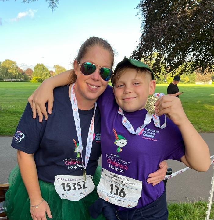donor run F and mum